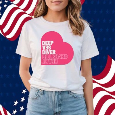 Deep Sea Diver Pink Billboard Heart New Shirt