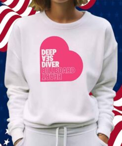 Deep Sea Diver Pink Billboard Heart New Shirt