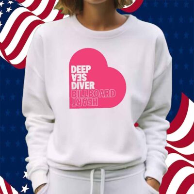 Deep Sea Diver Pink Billboard Heart New Shirt