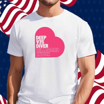 Deep Sea Diver Pink Billboard Heart New Shirt