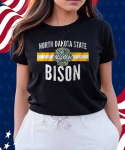NDSU FOOTBALL 2024 FCS NATIONAL CHAMPS LOGO STRIPE SHIRT