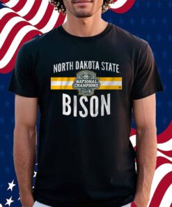 NDSU FOOTBALL 2024 FCS NATIONAL CHAMPS LOGO STRIPE SHIRT