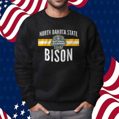 NDSU FOOTBALL 2024 FCS NATIONAL CHAMPS LOGO STRIPE SHIRT