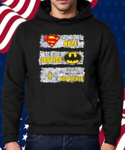 New Orleans Saints Superman Means Hope Batman Means Justice Shirt