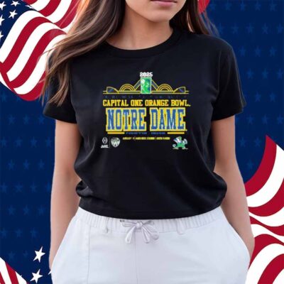 Notre Dame Fighting Irish College Football Playoff Semifinal At The 2025 Capital One Orange Bowl Shirt