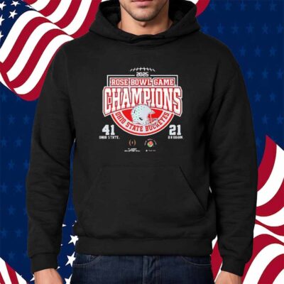 Ohio State Buckeyes Football 2025 Rose Bowl Champions NCAA Division Shirt