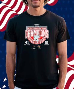 Ohio State Buckeyes Football 2025 Rose Bowl Champions NCAA Division Shirt