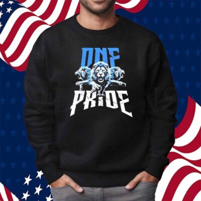 One Pride Detroit Lions Football Comfort Colors Shirt