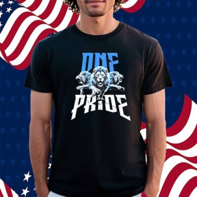 One Pride Detroit Lions Football Comfort Colors Shirt