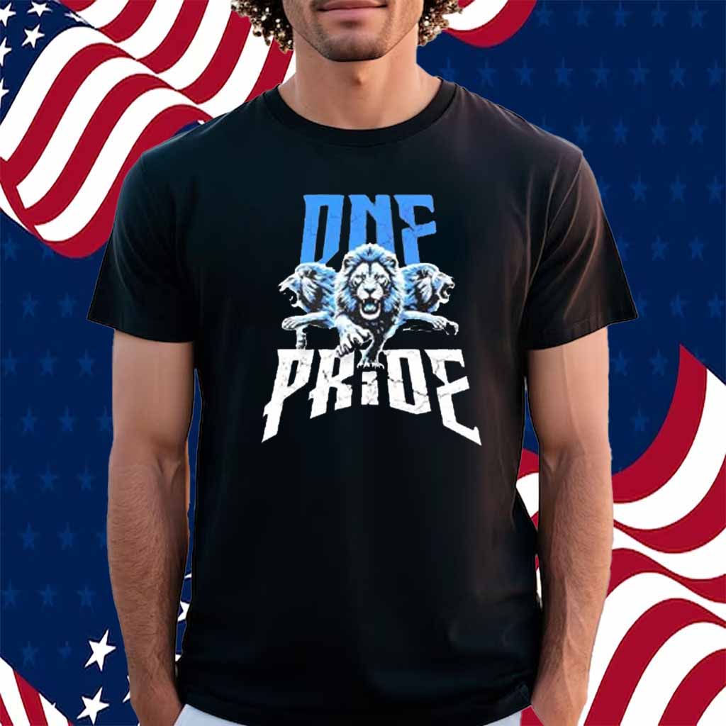 One Pride Detroit Lions Football Comfort Colors Shirt