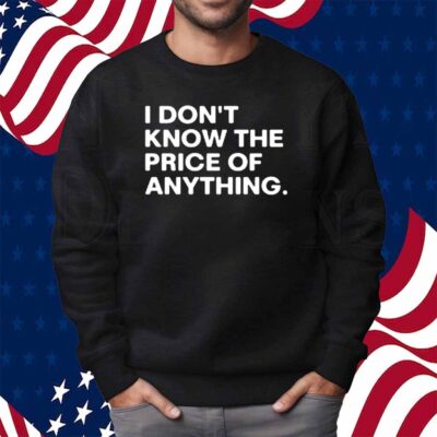 Rock Drew Carey Wearing I Don't Know The Price Of Anything Shirt