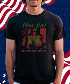 Slippery When Wet Vintage World Tour Black Shirt
