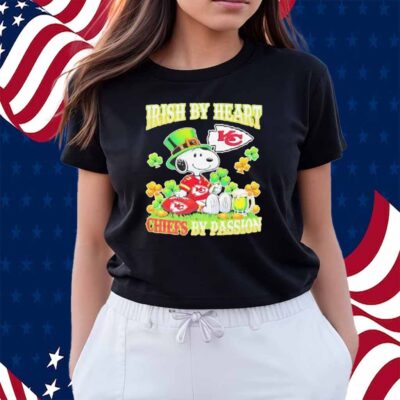Snoopy irish by heart Kansas City Chiefs by passion Shirt