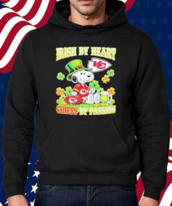 Snoopy irish by heart Kansas City Chiefs by passion Shirt