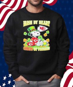 Snoopy irish by heart Kansas City Chiefs by passion Shirt