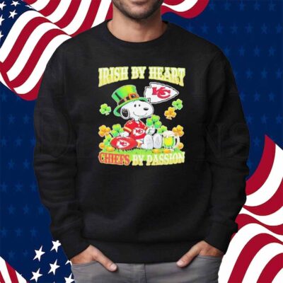 Snoopy irish by heart Kansas City Chiefs by passion Shirt