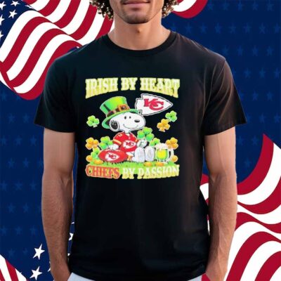 Snoopy irish by heart Kansas City Chiefs by passion Shirt