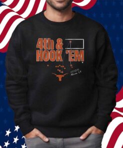 TEXAS FOOTBALL 4TH & HOOK 'EM SHIRT