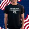 THANK YOU FOR SAQUON BARKLEY SHIRT