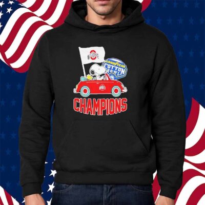 The Peanuts Snoopy And Woodstock Ohio State Buckeyes Goodyear Cotton Bowl Classic Champions College Football Playoff NCAA Season 2024 2025 Shirt
