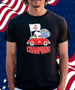 The Peanuts Snoopy And Woodstock Ohio State Buckeyes Goodyear Cotton Bowl Classic Champions College Football Playoff NCAA Season 2024 2025 Shirt