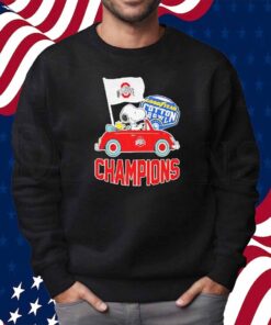 The Peanuts Snoopy And Woodstock Ohio State Buckeyes Goodyear Cotton Bowl Classic Champions College Football Playoff NCAA Season 2024 2025 Shirt