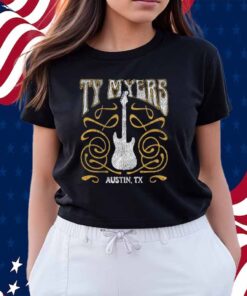 Ty Myers Red Guitar Logo Shirt