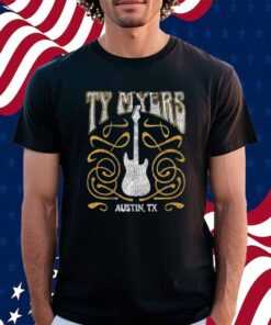 Ty Myers Red Guitar Logo Shirt