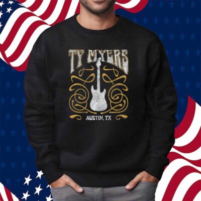 Ty Myers Red Guitar Logo Shirt
