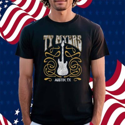 Ty Myers Red Guitar Logo Shirt