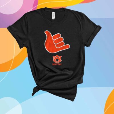 AUBURN BASKETBALL CALL GOD HAND SIGN T-SHIRT
