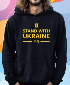 Amy Klobuchar Wearing Stand With Ukraine Mn T-Shirt