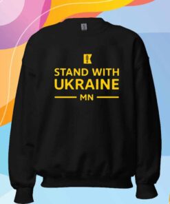 Amy Klobuchar Wearing Stand With Ukraine Mn T-Shirt
