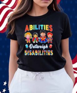 Autism Awareness Boy Abilities Outweigh Disabilities Shirt