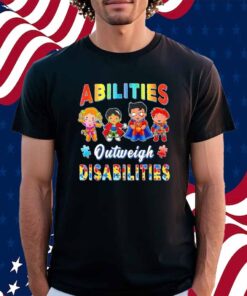 Autism Awareness Boy Abilities Outweigh Disabilities Shirt