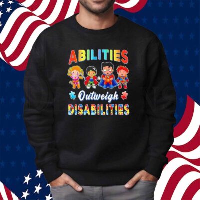 Autism Awareness Boy Abilities Outweigh Disabilities Shirt