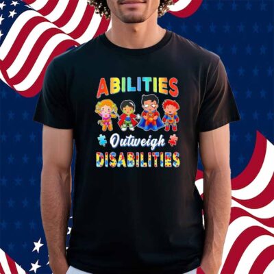 Autism Awareness Boy Abilities Outweigh Disabilities Shirt