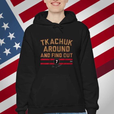 BRADY TKACHUK AROUND AND FIND OUT T-SHIRT