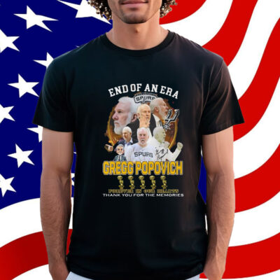 End Of An Era Gregg Popovich Forever In Our Hearts Shirt