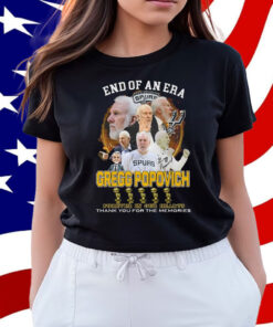 End Of An Era Gregg Popovich Forever In Our Hearts Shirt