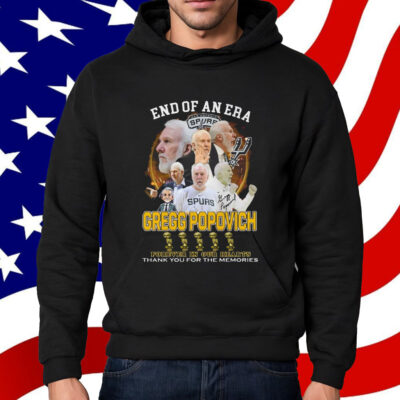 End Of An Era Gregg Popovich Forever In Our Hearts Shirt
