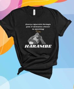 Every Cigarette Brings You 11 Minutes Closer To Meeting Harambe T-Shirt