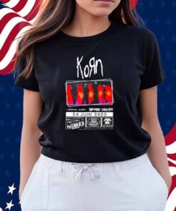 Korn With Special Guest Seven Hours After Violet Event Poster At Festival De Nimes In France On June 24th 2025 Shirt