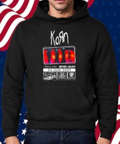 Korn With Special Guest Seven Hours After Violet Event Poster At Festival De Nimes In France On June 24th 2025 Shirt