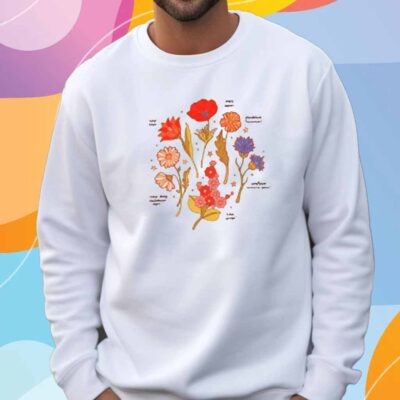 Limted Botanical Revival Tulip Poppy T-Shirt