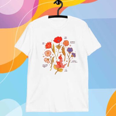 Limted Botanical Revival Tulip Poppy T-Shirt