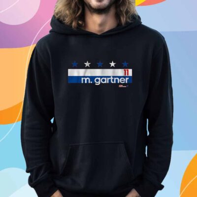 MIKE GARTNER NAME NUMBER STRIPE T-SHIRT
