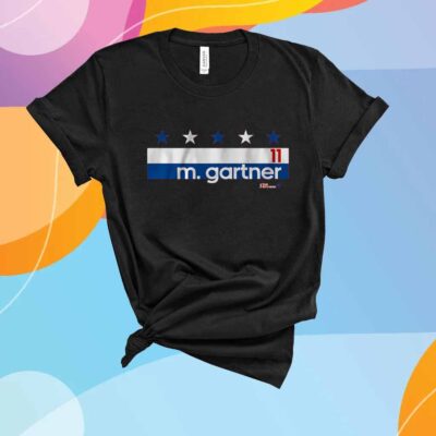 MIKE GARTNER NAME NUMBER STRIPE T-SHIRT