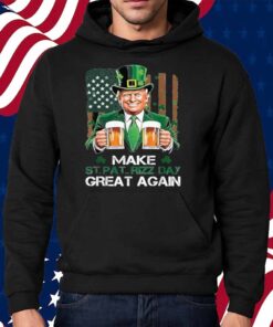 Make St Pat Rizz Day Great Again Shamrock Trump American Shirt