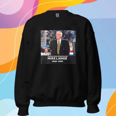 Mike Lange 1948 2025 Legendary Penguins Broadcaster T-Shirt